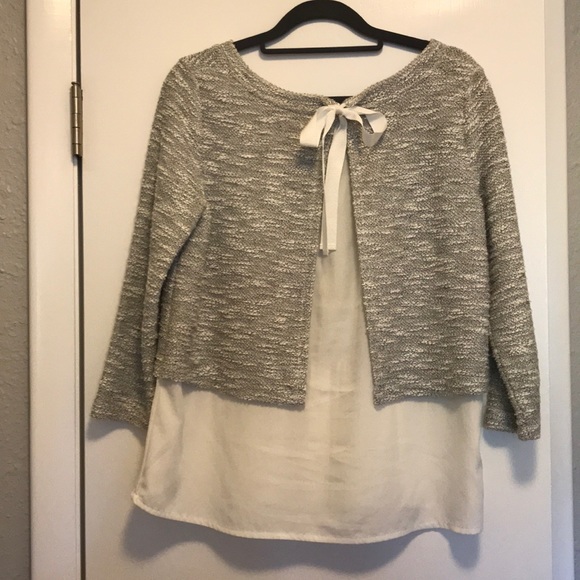 Gray and white Blouse - Picture 4 of 5